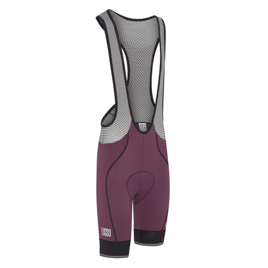 Perform Carbon Bib Shorts - Plum - Lusso Cycle Wear