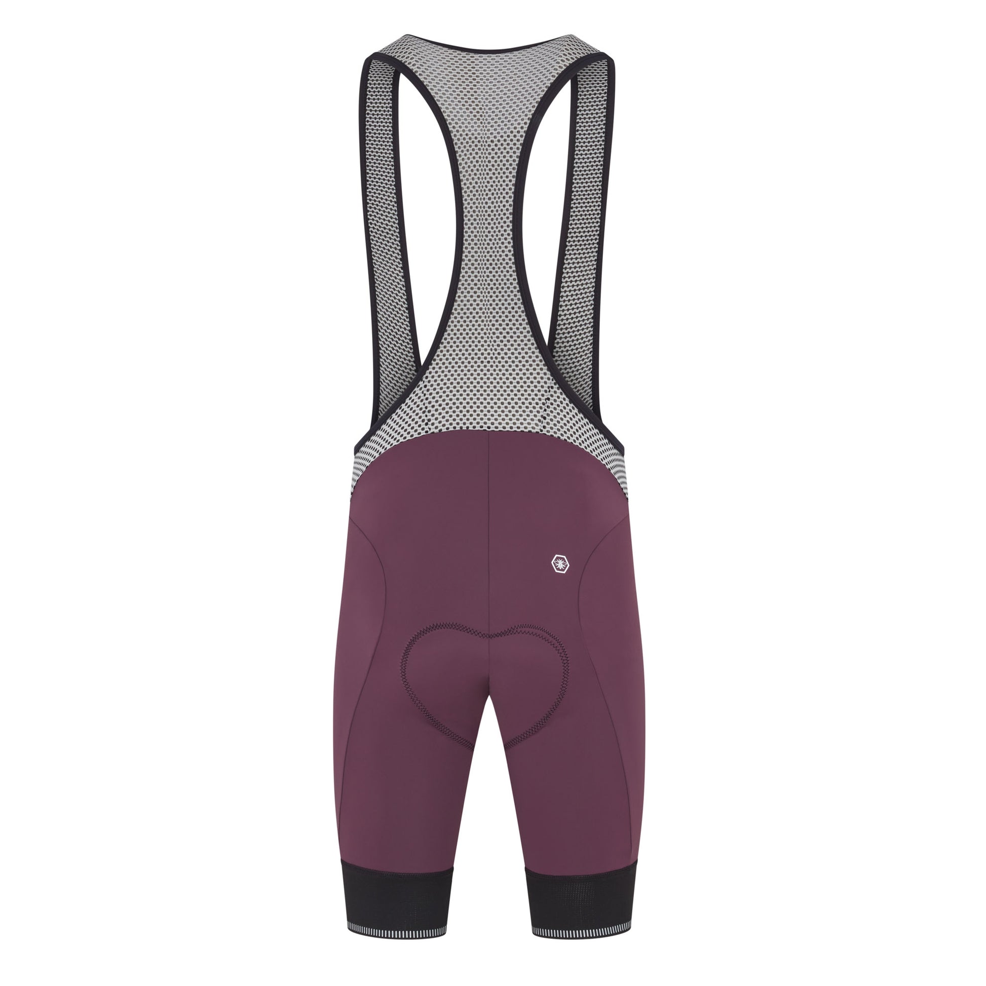 Perform Carbon Bib Shorts - Plum - Lusso Cycle Wear