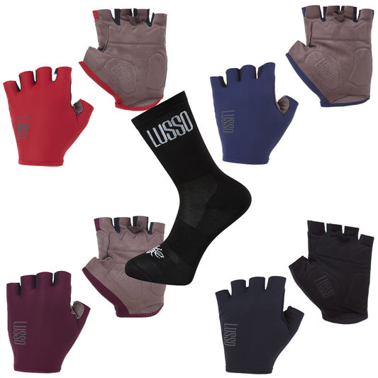 Paragon Accessories Bundle (black socks)- save 20% - Lusso Cycle Wear