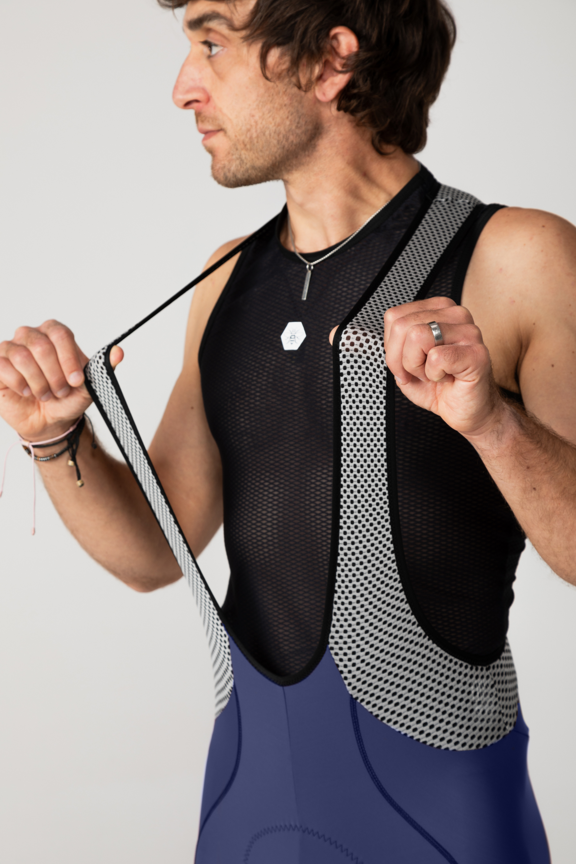 Perform Carbon Bib Shorts - Navy - Lusso Cycle Wear