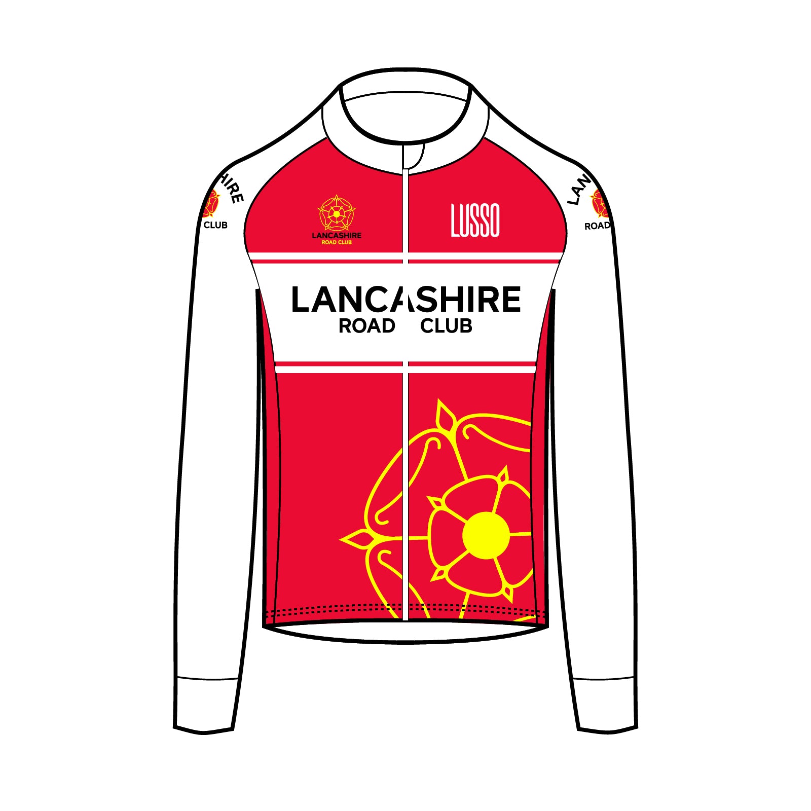 LRC Long Sleeve primary jersey - Lusso Cycle Wear