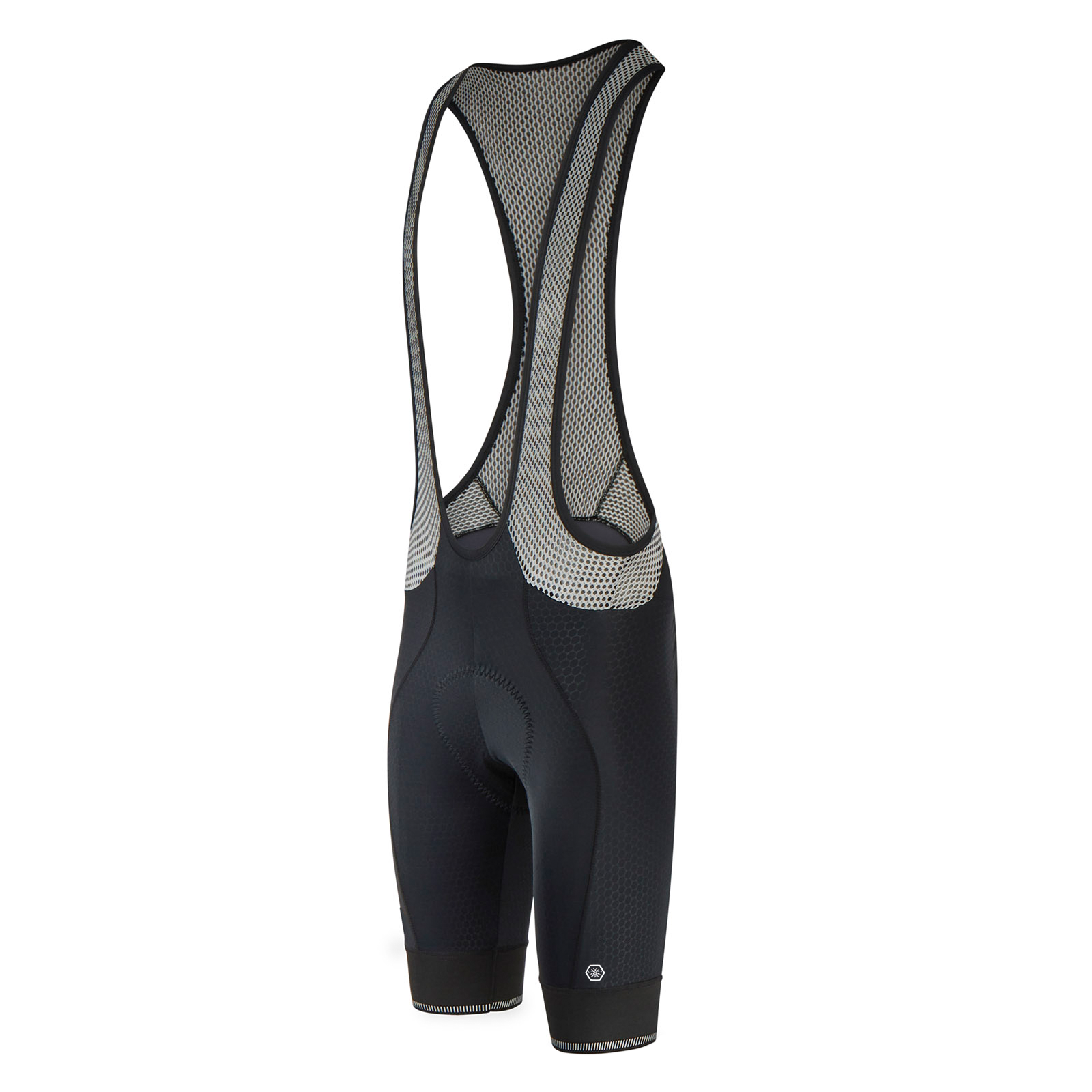 Perform Carbon Bib Shorts - Black Hex - Lusso Cycle Wear