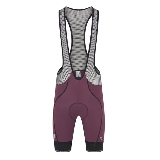 Perform Carbon Bib Shorts - Plum - Lusso Cycle Wear