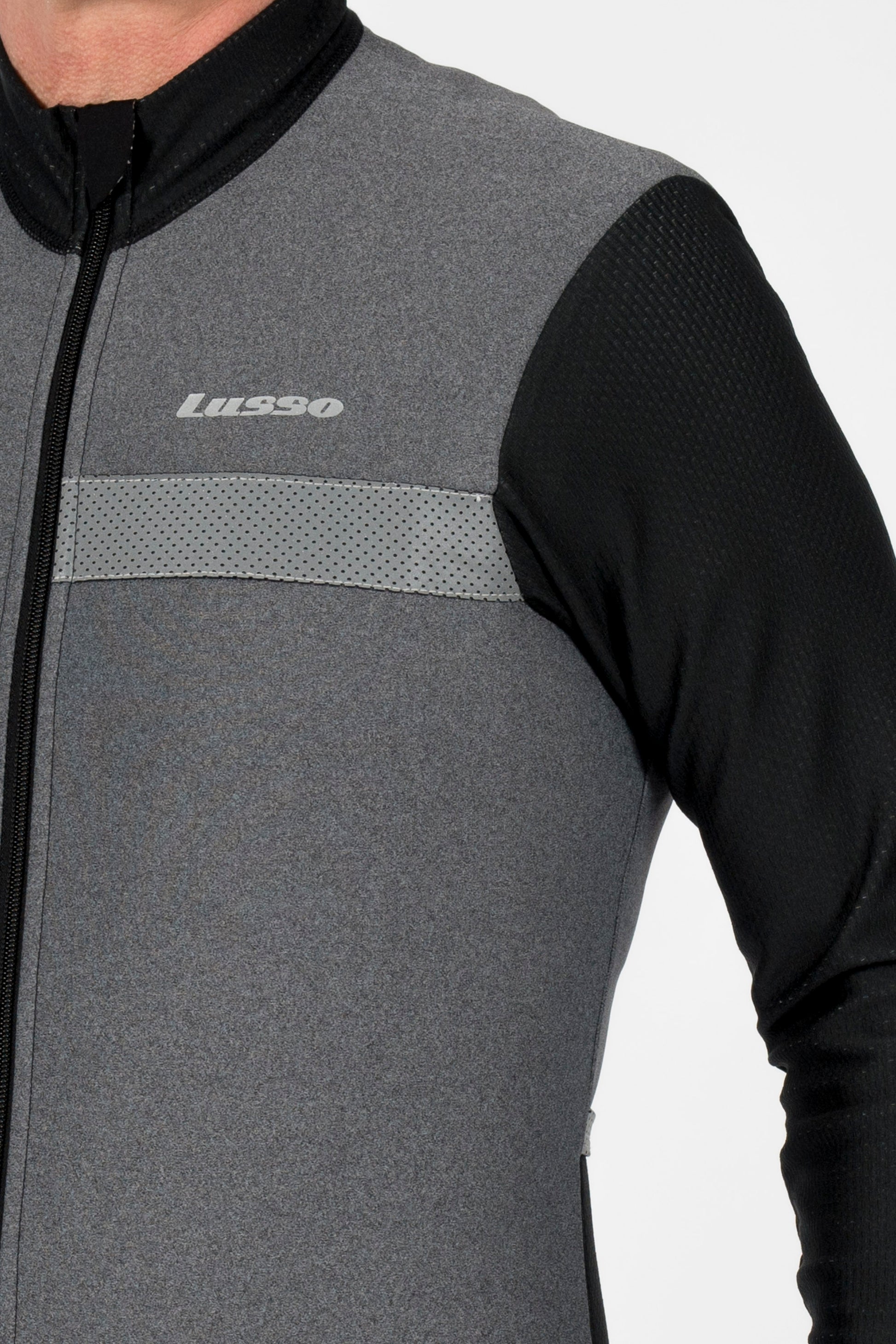 Grey Thermal Jersey - Lusso Cycle Wear