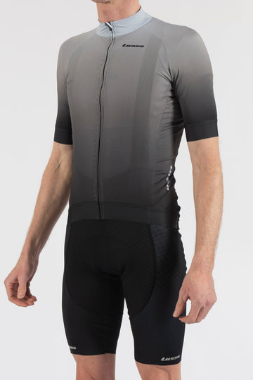 Fade Grey/Black Short Sleeve Jersey - Lusso Cycle Wear