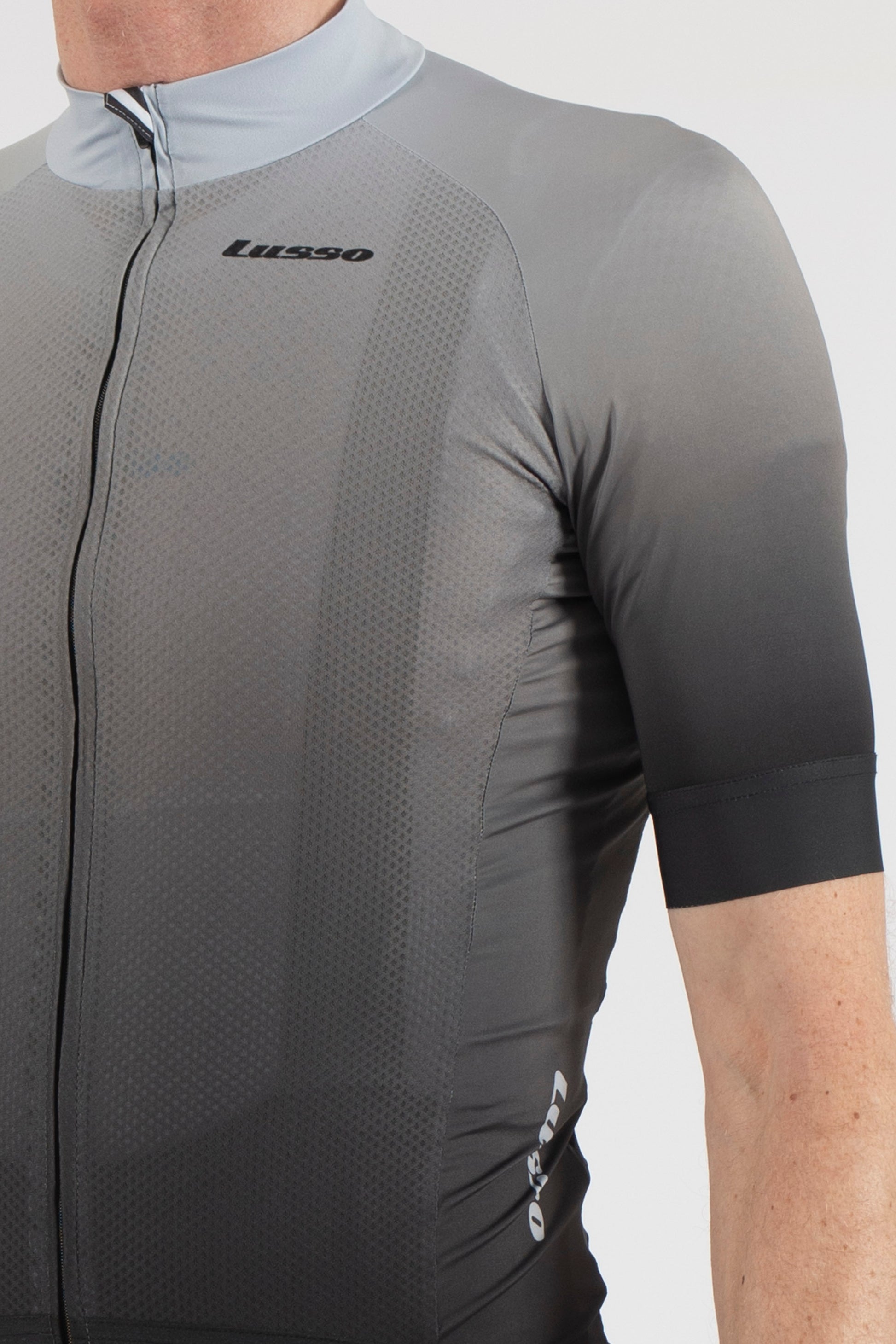 Fade Grey/Black Short Sleeve Jersey - Lusso Cycle Wear
