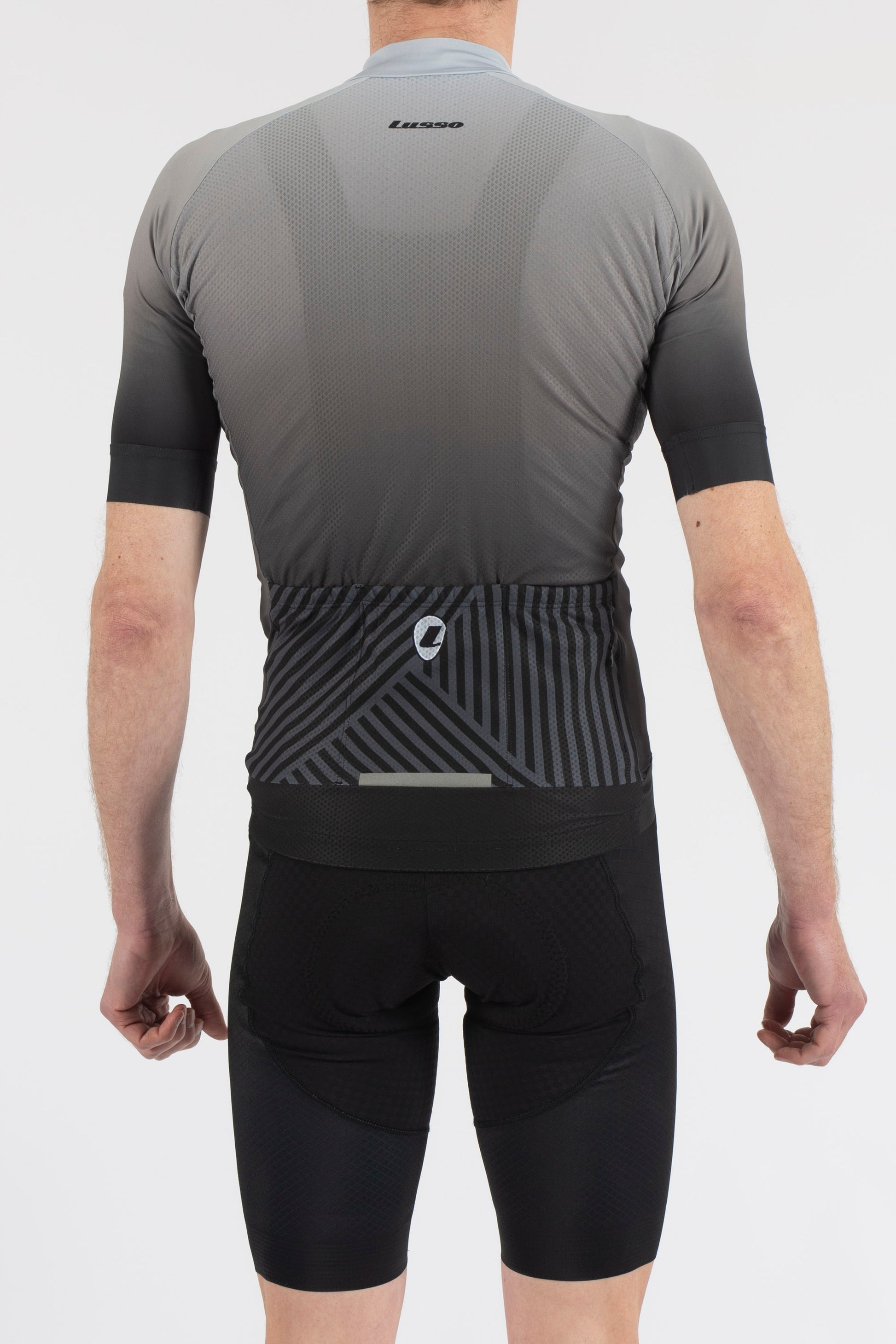 Fade Grey/Black Short Sleeve Jersey - Lusso Cycle Wear