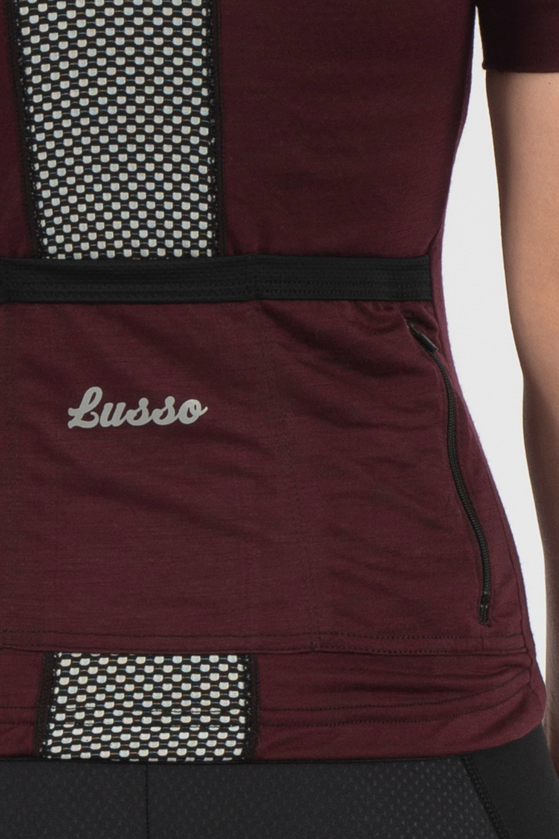 Merino Plum Short Sleeve Jersey - Womens - Lusso Cycle Wear