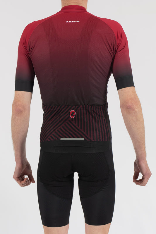 Fade Plum/Black Short Sleeve Jersey - Lusso Cycle Wear