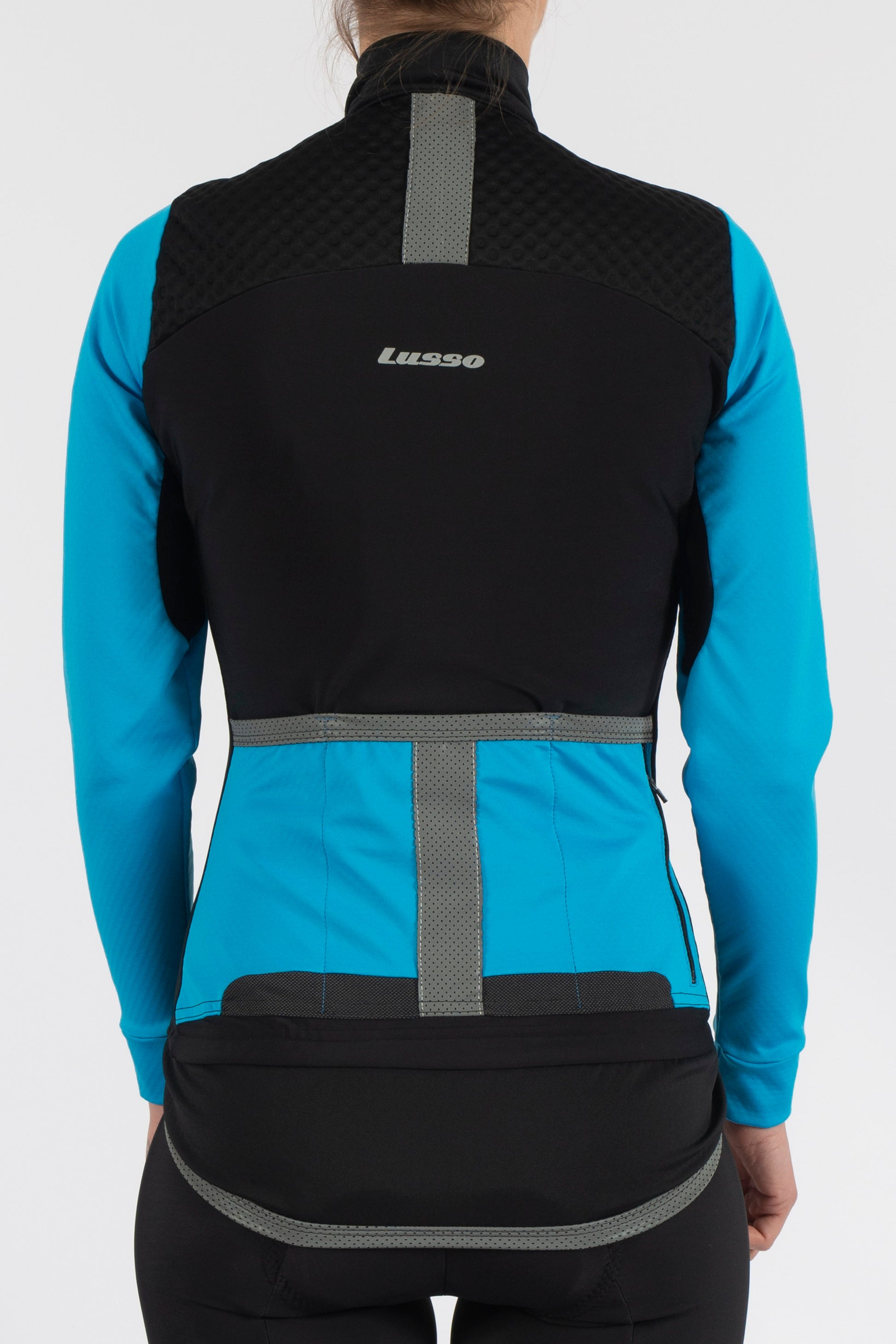 Women's Aqua Pro Extreme Jacket - Blue - Lusso Cycle Wear