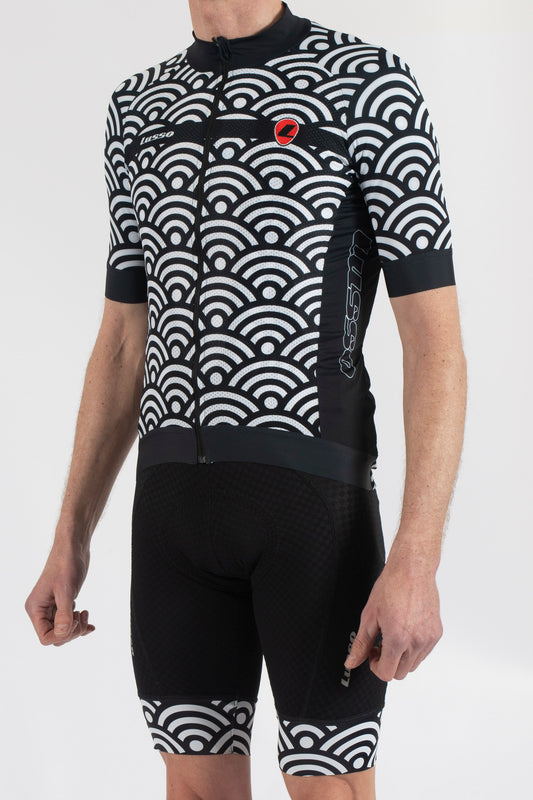 Hacienda Black Short Sleeve Jersey - Lusso Cycle Wear
