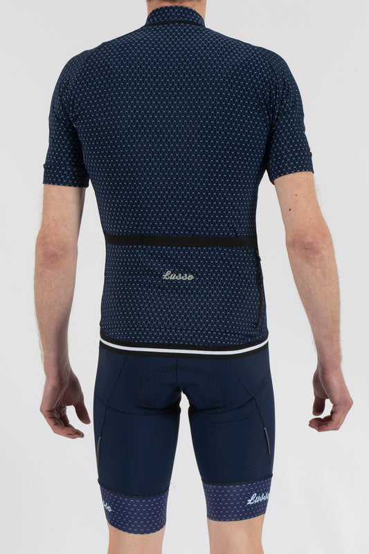 Energy Navy Short Sleeve Jersey - Lusso Cycle Wear