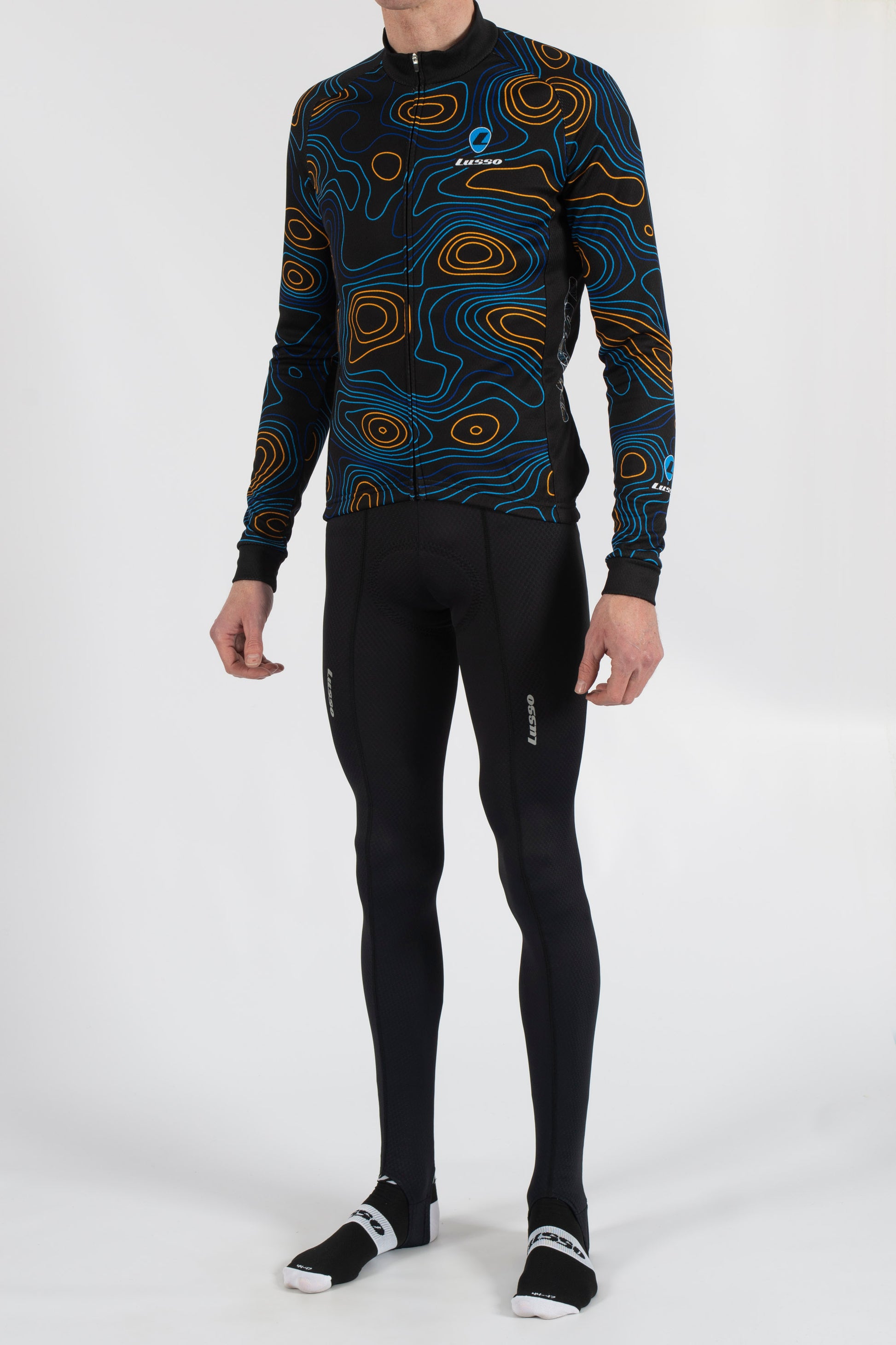 Terrain Black Long Sleeve Jersey - Lusso Cycle Wear