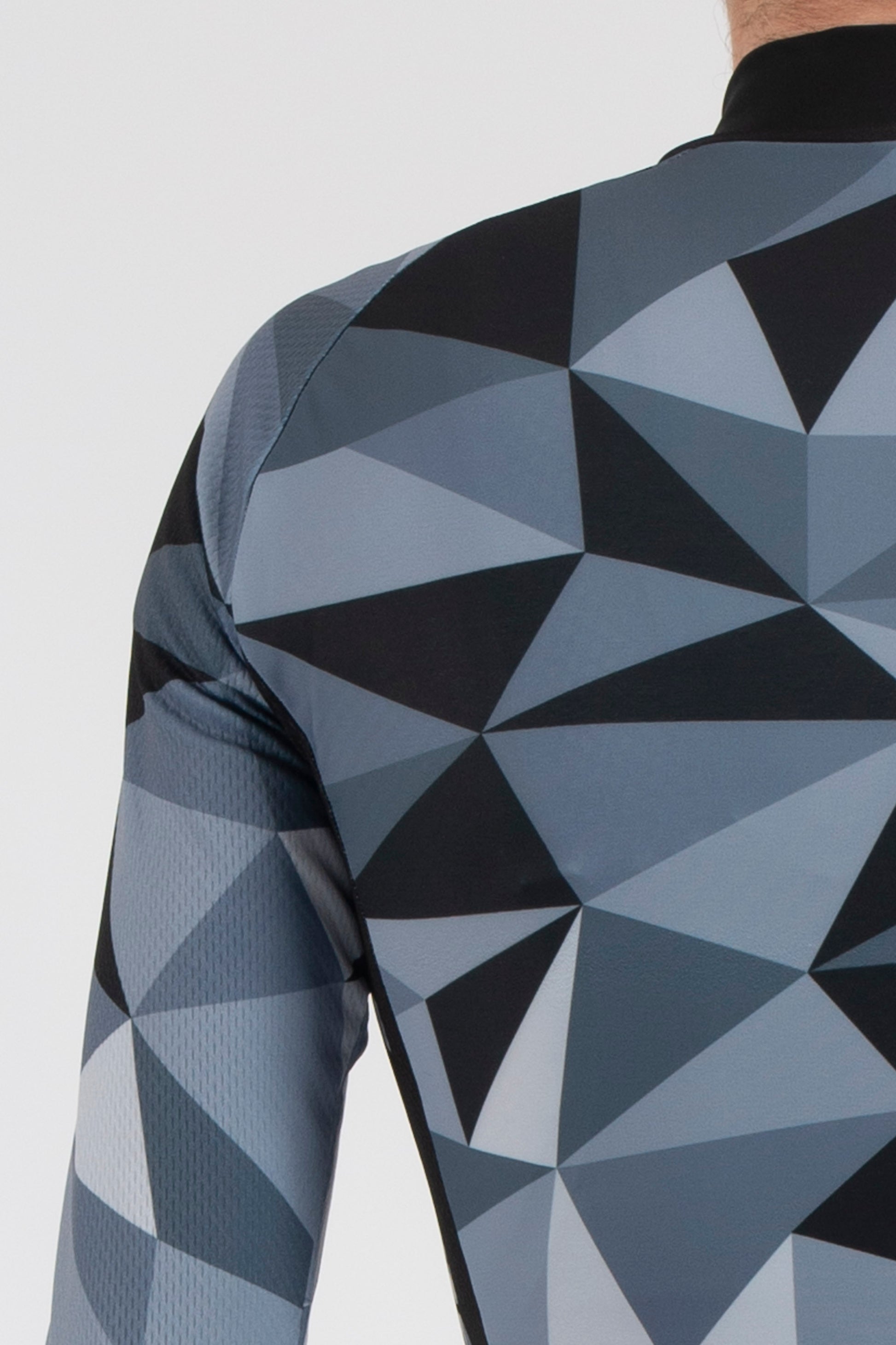 Shattered Grey Long Sleeve Jersey - Lusso Cycle Wear