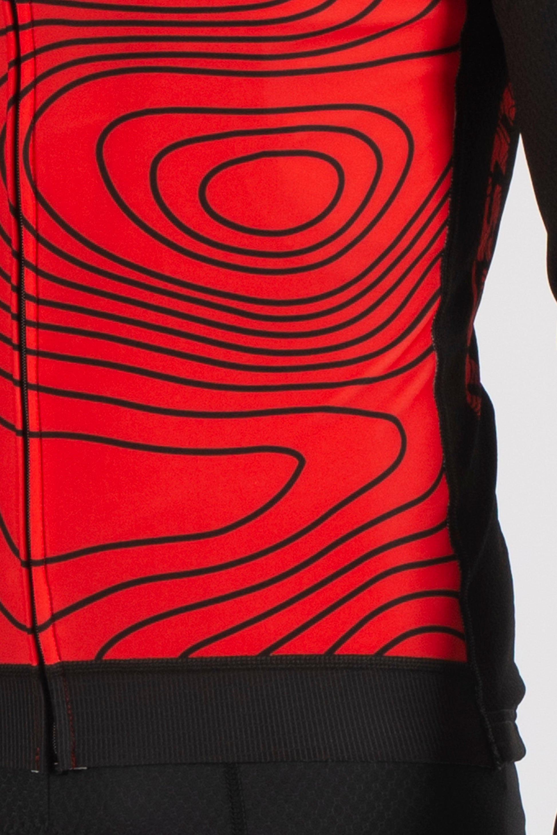 Terrain Red Long Sleeve Jersey - Lusso Cycle Wear