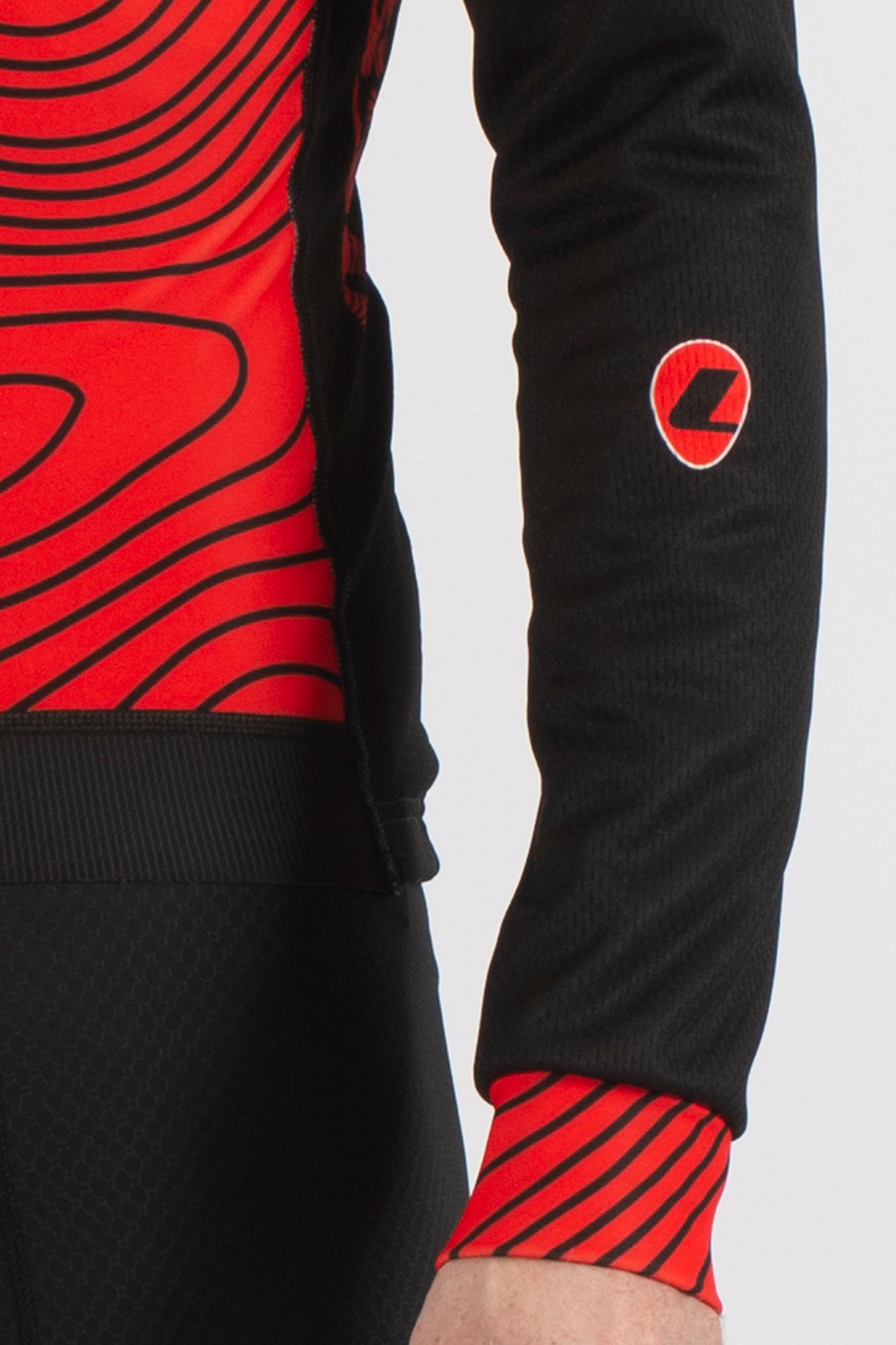 Terrain Red Long Sleeve Jersey - Lusso Cycle Wear