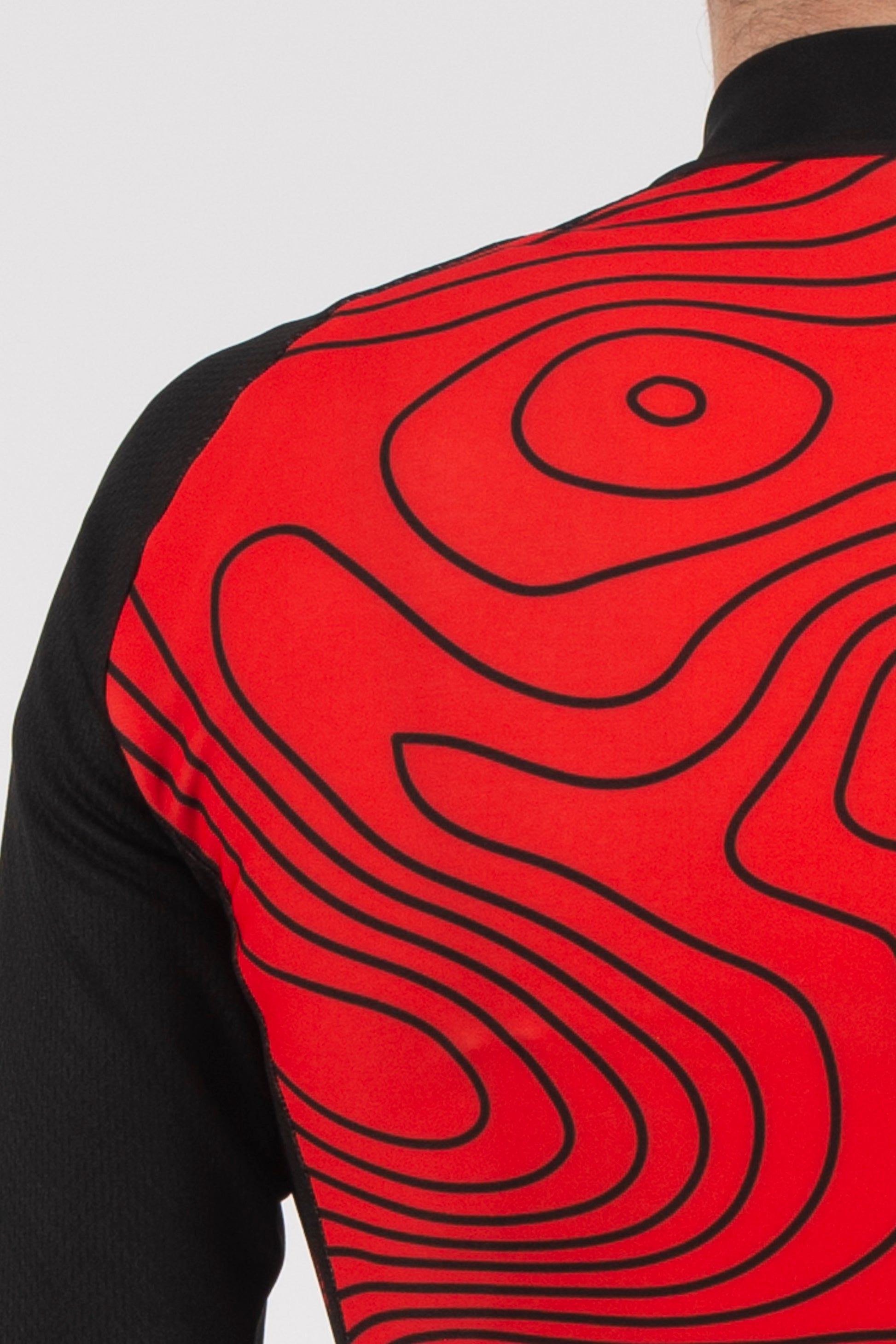 Terrain Red Long Sleeve Jersey - Lusso Cycle Wear