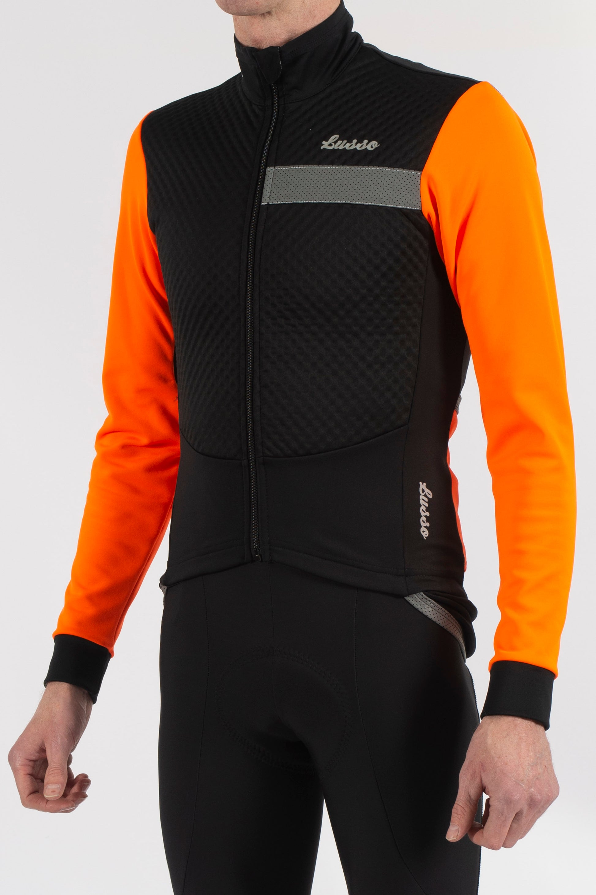 Aqua Pro Extreme Jacket - Orange - Lusso Cycle Wear
