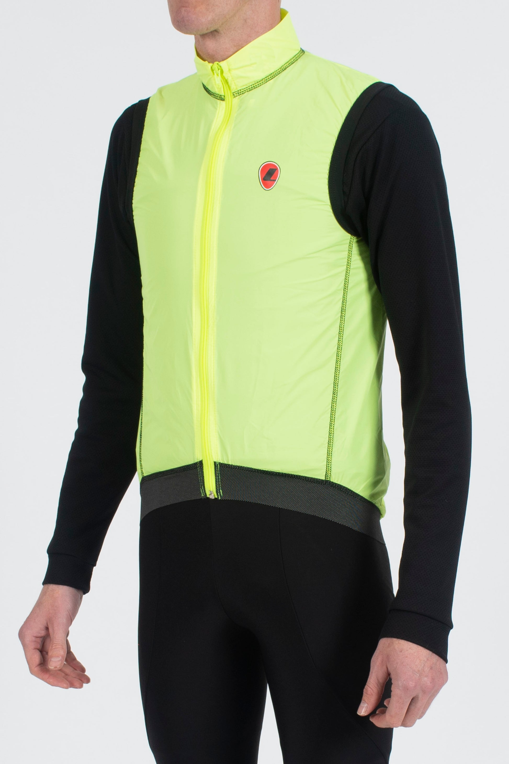 Skylon Gilet Flo yellow - Lusso Cycle Wear