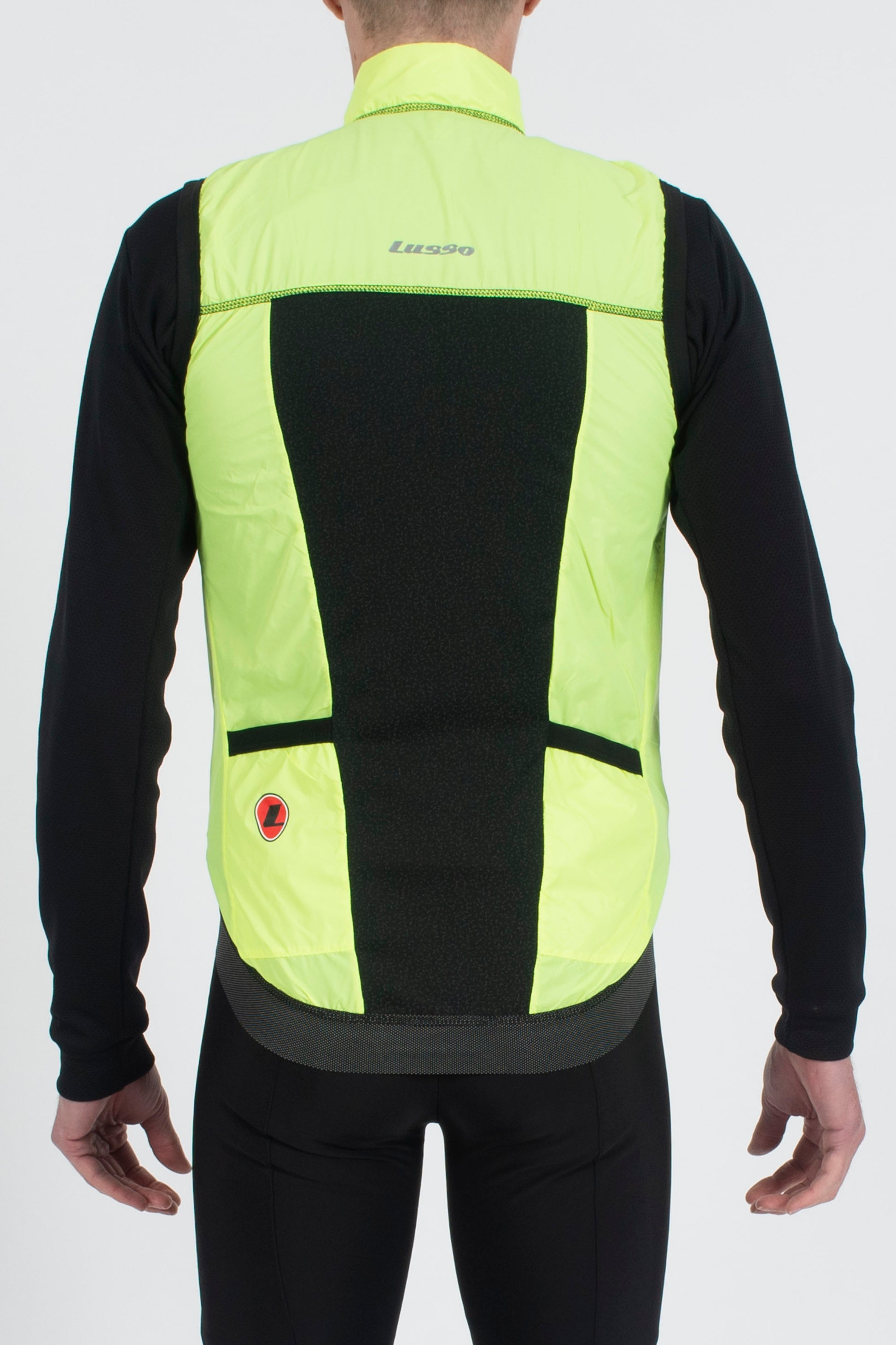 Skylon Gilet Flo yellow - Lusso Cycle Wear