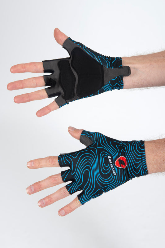 Terrain Blue Summer Gloves - Lusso Cycle Wear