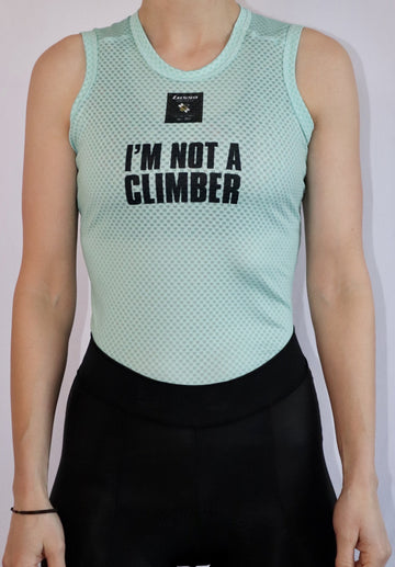 I'm Not a Climber Eco Summer Base layer- mint green - Lusso Cycle Wear