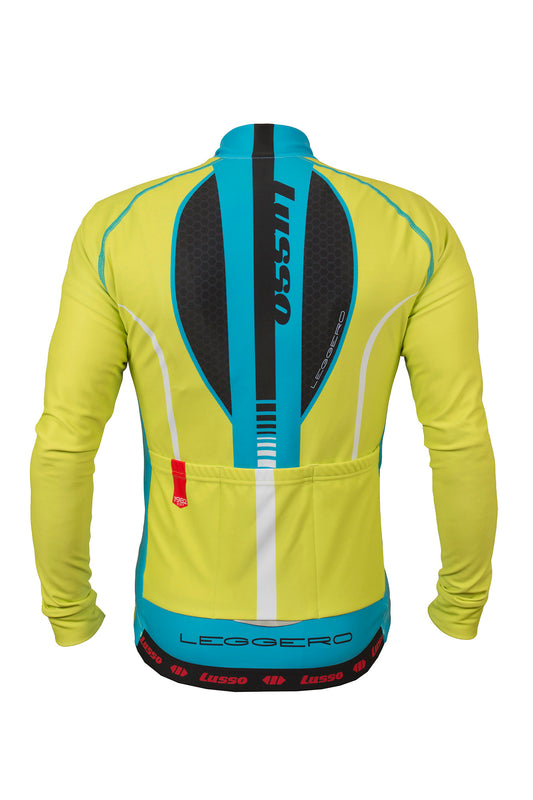 Leggero Thermal Jacket Lime - Lusso Cycle Wear