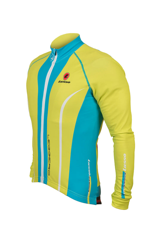 Leggero Thermal Jacket Lime - Lusso Cycle Wear