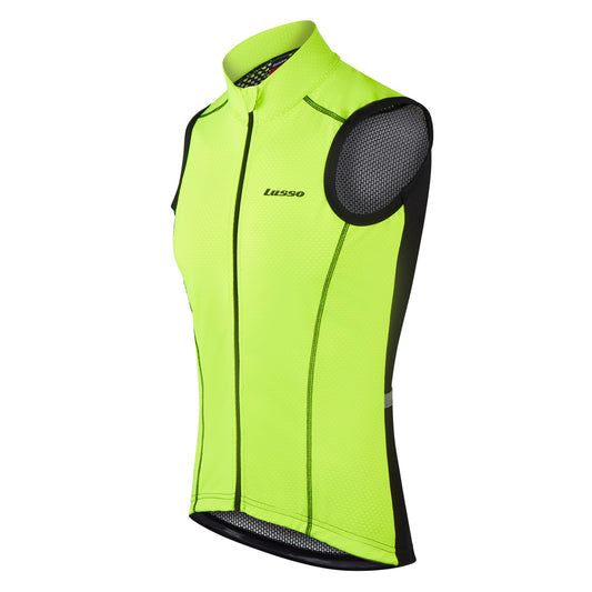 Aqua Challenge Gilet - Neon - Lusso Cycle Wear