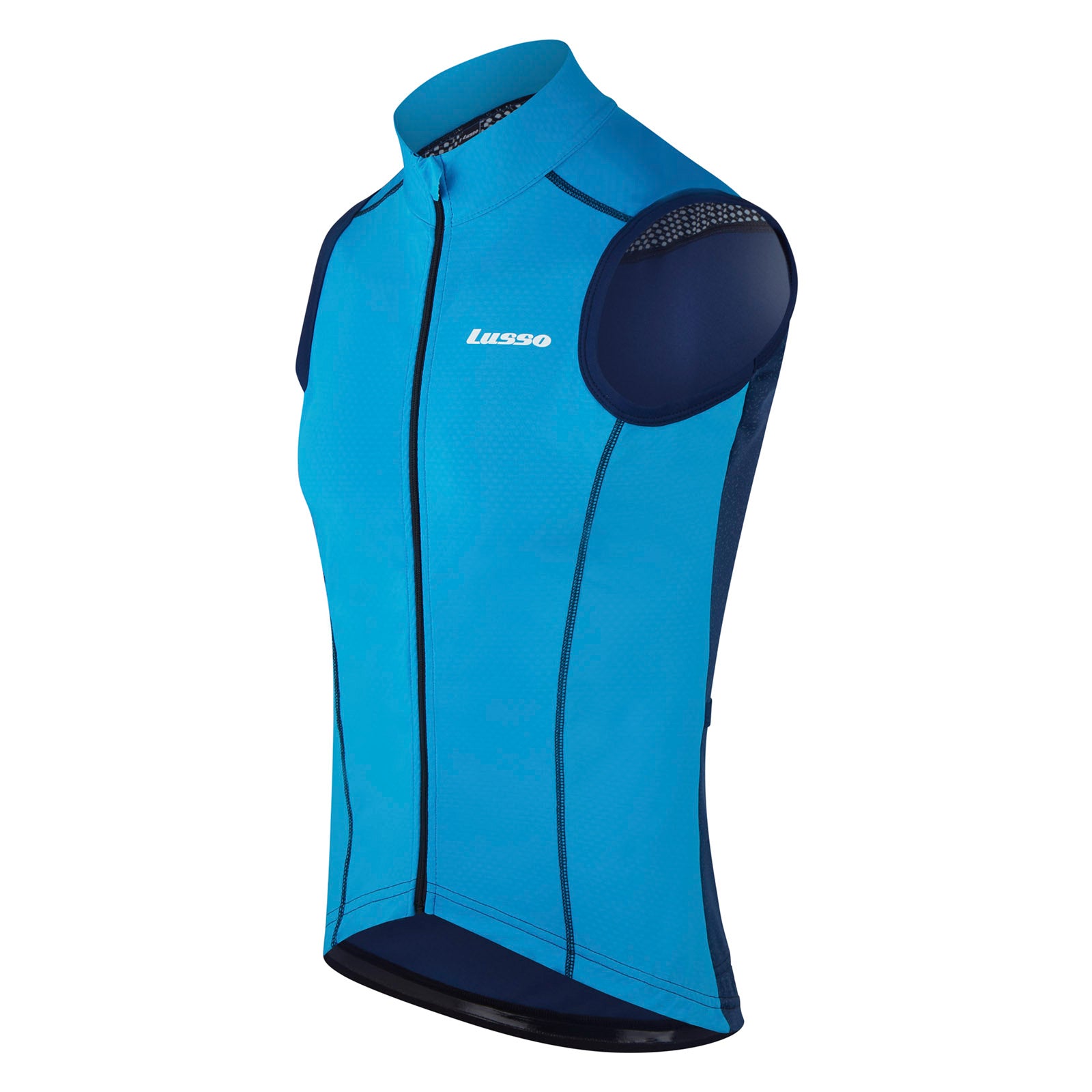 Aqua Challenge Gilet - Blue - Lusso Cycle Wear