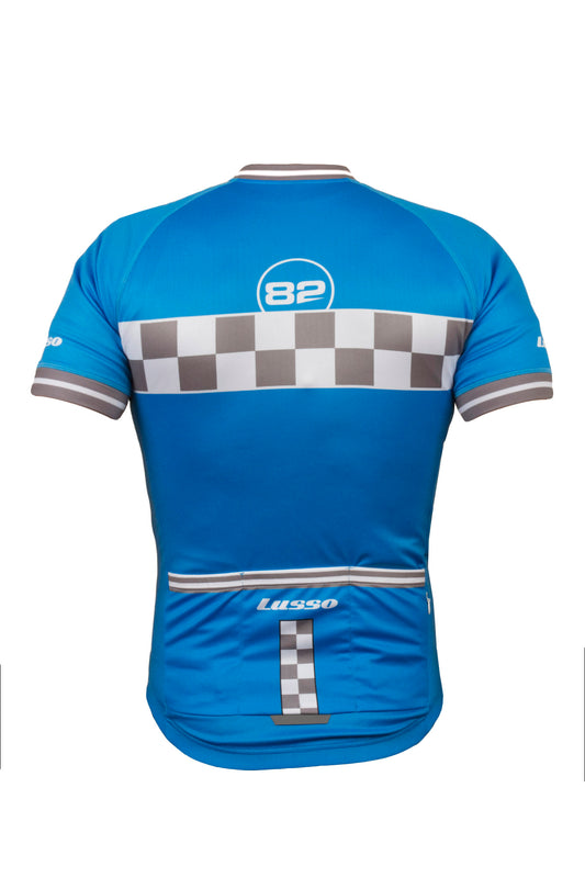 Evolve S/S Jersey Blue - Lusso Cycle Wear