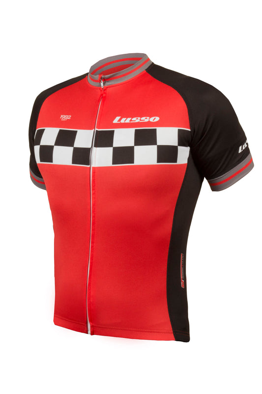 Evolve S/S Jersey Red - Lusso Cycle Wear