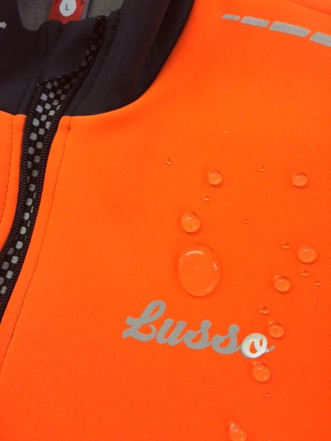 Aqua Extreme V2 Jacket - Orange - Lusso Cycle Wear