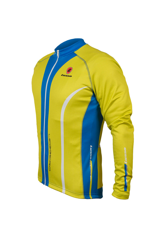 Leggero L/S Jersey Lime - Lusso Cycle Wear