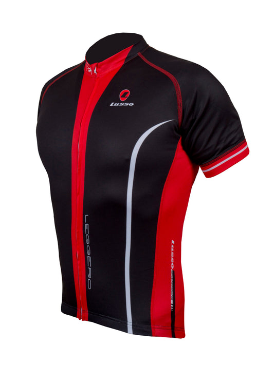 Leggero S/S Jersey Black - Lusso Cycle Wear