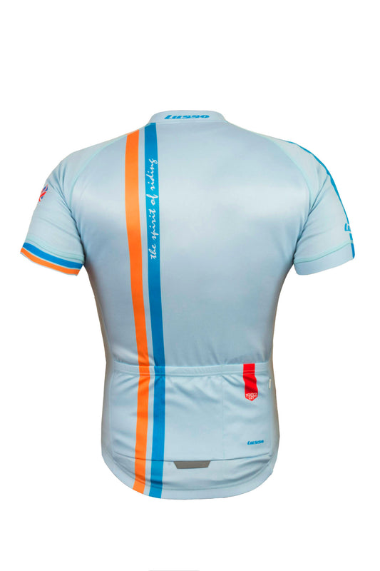 Le Mans S/S Jersey Blue - Lusso Cycle Wear